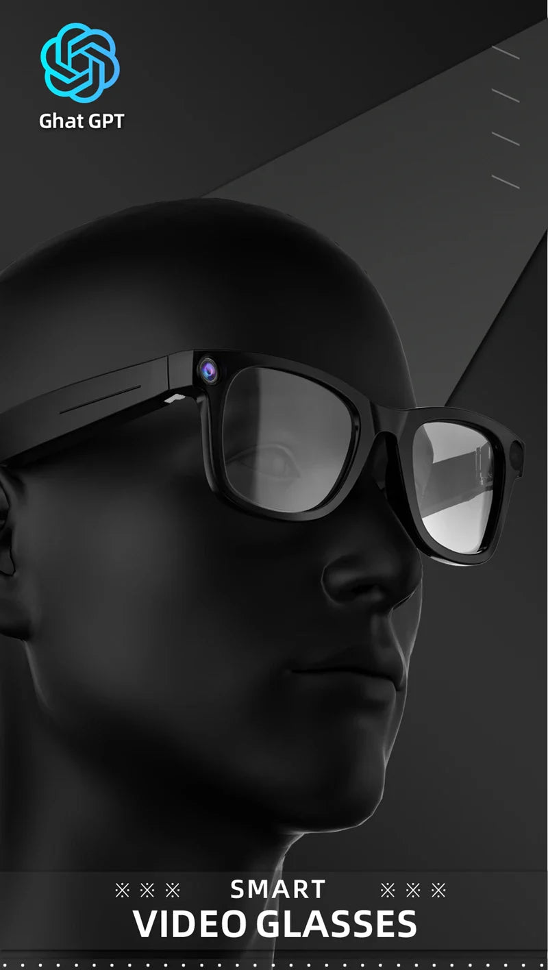 800W px Sony Camera AI Smart Glasses With Speech Translation, Voice Assistant Control, Blue-Light Resistant Lenses, Ultra-Lightweight 60g -alternate-image5