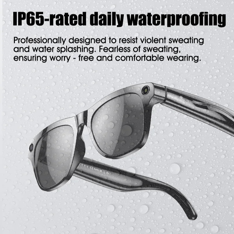 800W px Sony Camera AI Smart Glasses With Speech Translation, Voice Assistant Control, Blue-Light Resistant Lenses, Ultra-Lightweight 60g -alternate-image2