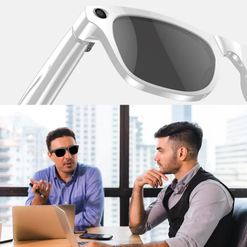 800W px Sony Camera AI Smart Glasses With Speech Translation, Voice Assistant Control, Blue-Light Resistant Lenses, Ultra-Lightweight 60g -alternate-image3